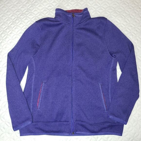 Eddie Bauer L purple Zip Front - Picture 1 of 5